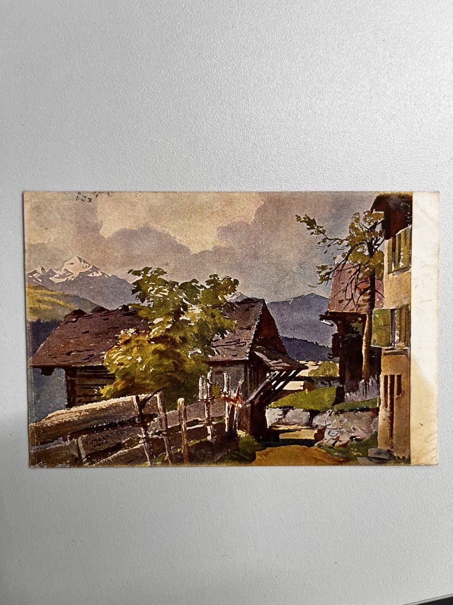Cartoline postali: Gleaufene Ansichtskarte von ca 1912 - Kunstkarte – Usato da Muttenz venduto da Totkel