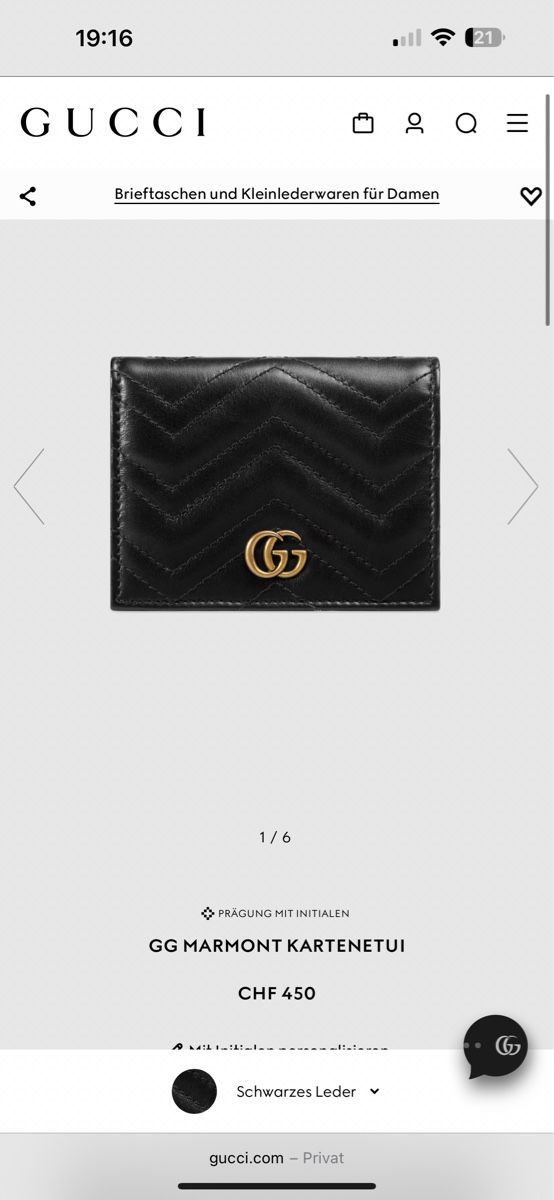 Gucci Portafogli: GG MARMONT KARTENETUI, NP: CHF 450 – Usato da Zug venduto da cieeeeelo 5