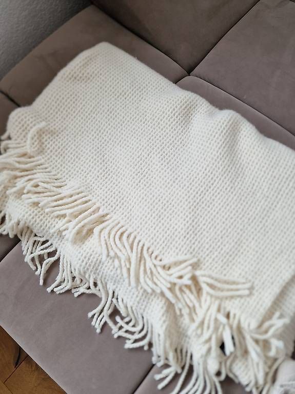 Coperte: Merino Wolldecke mit Fransen  – Usato da Libingen venduto da prinz016