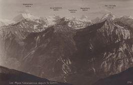 0121 - Postkarte / Ansichtskarte - Alpes Valaisannes Gemmi