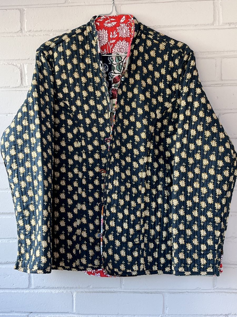 Giacche: Reversible Patchwork Jacket – Handmade in Jaipur – Nuovo e nell'imballaggio originale da Chiasso venduto da Pat_chuli 2