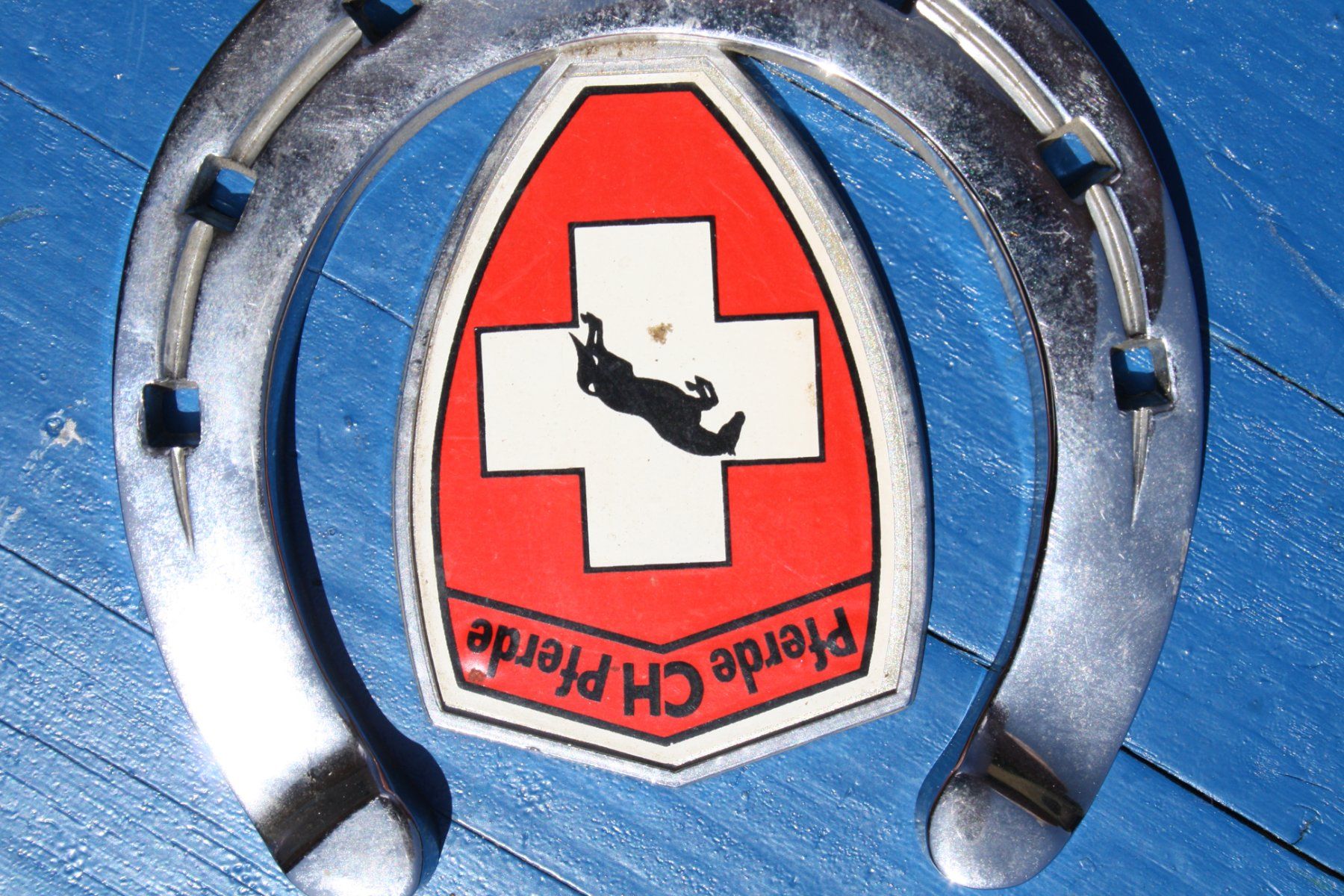Altro in Accessori per animali: HUFEISEN VERCHROMT MIT EMBLEM CH PFERDE – Usato da Wauwil venduto da Pneuedy 2