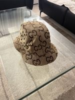 Gucci Bucket Hat GG Canvas beige/braun Grösse S guter Zustan