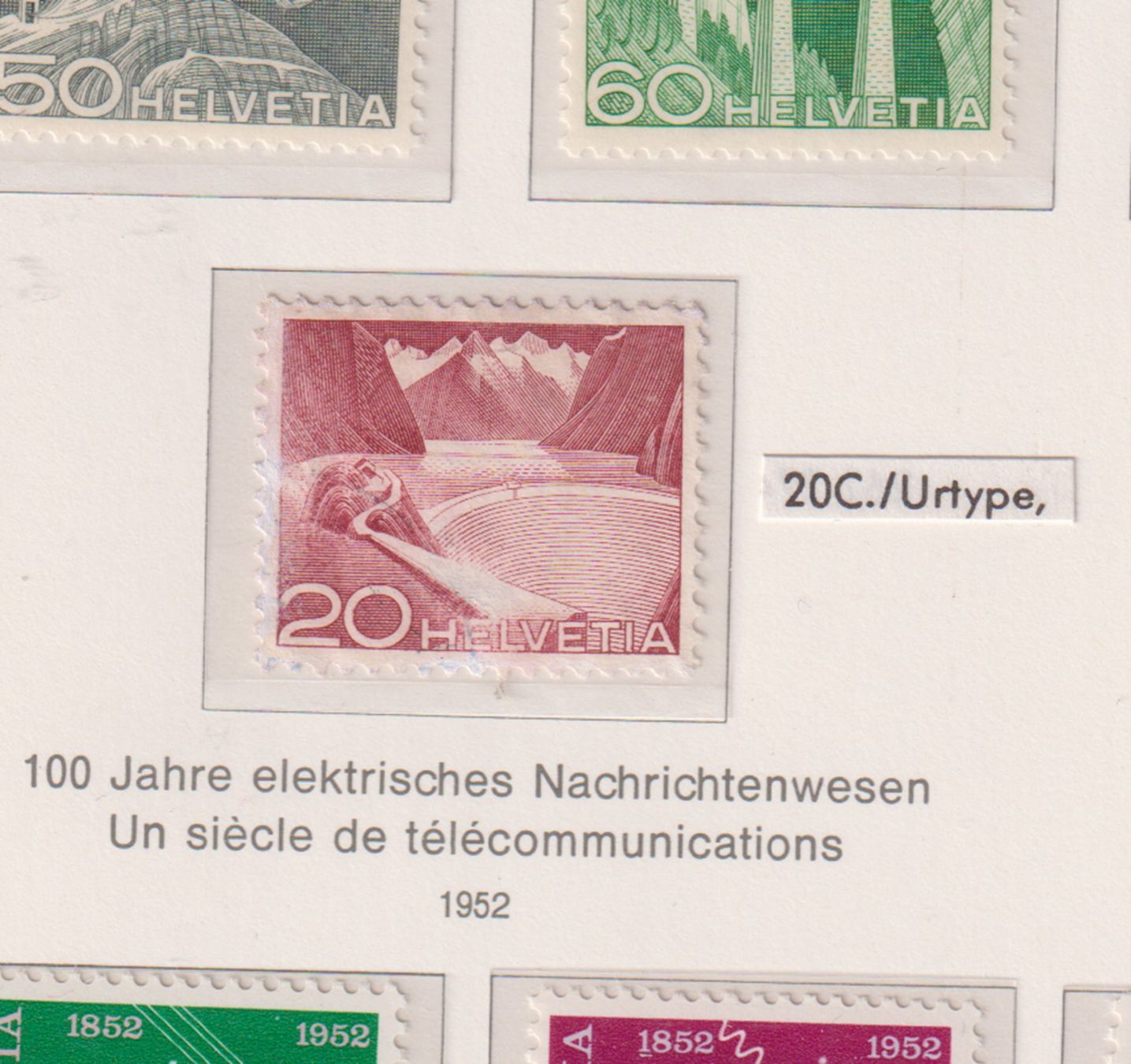 Tous les timbres: Technik und Landschaften mit Urtype !! – D'occasion à Bibern SH par Heinibuehrer 1