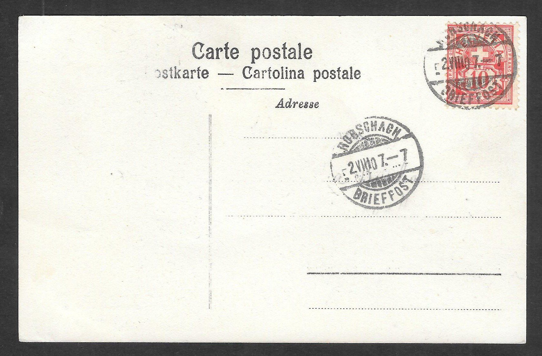 Cartes postales: Rorschach Hafen mit Dampfzügen – D'occasion à Olten par clotaldi 1