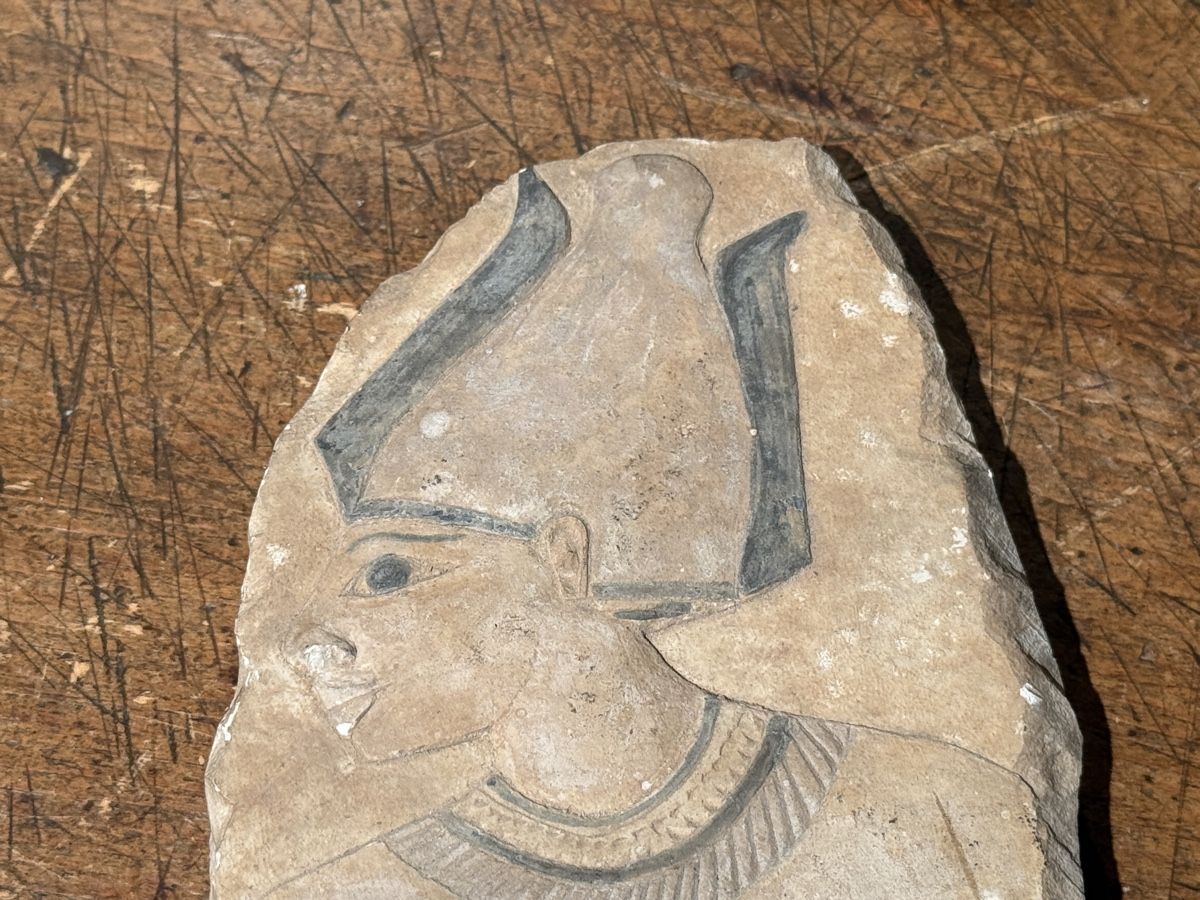 Skulpturen & Statuen: Antike Steinplatte mit Darstellung eines Pharaos  – Gebraucht aus schaffhausen von VintAntik_1980 2