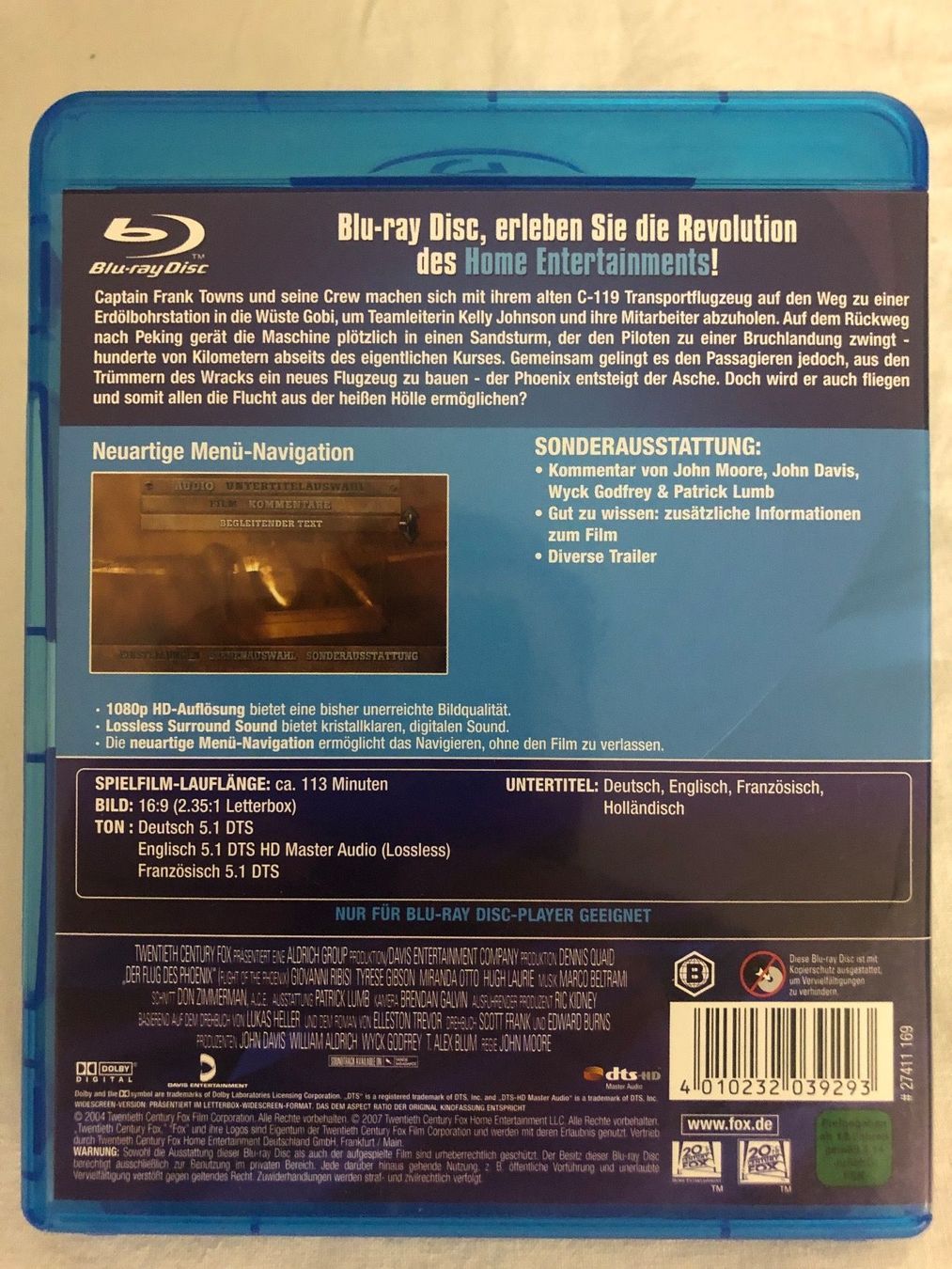 Tutti i DVDs: BlueRay Der Flug des Phoenix – Usato da Hunzenschwil venduto da jaeggi1978 1