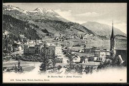 St. Moritz-Bad, Hotel Victoria mit Kirch