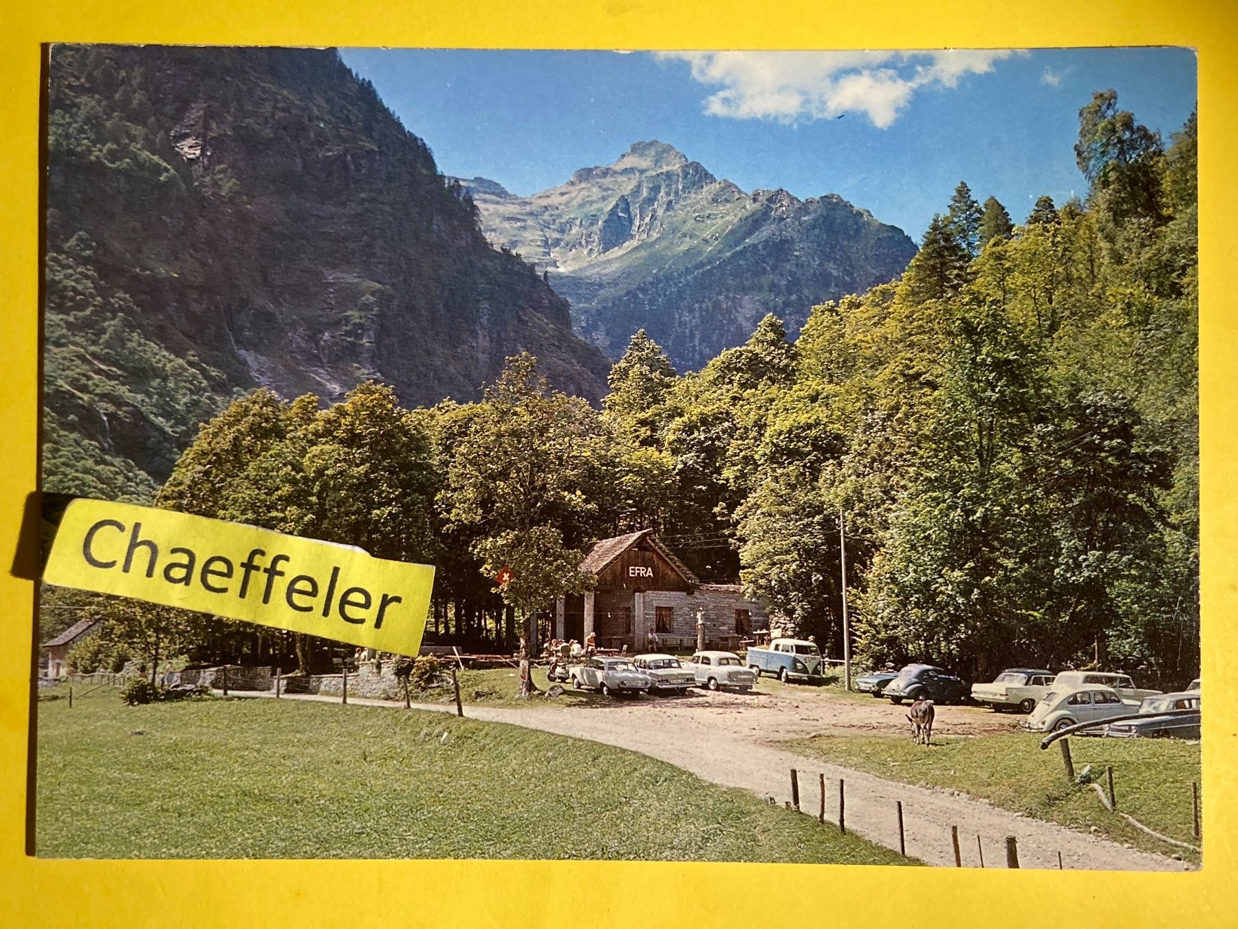 Ansichtskarten: Sonogno, Val Verzasca, Gretto EFRA – Gebraucht aus Zürich von Chaeffeler
