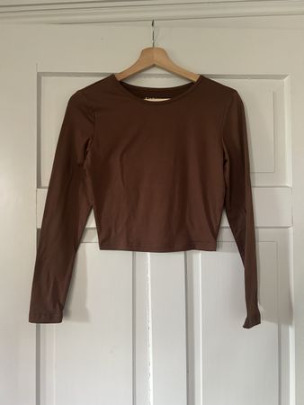 Braunes SHEIN Langarmshirt, Grösse S