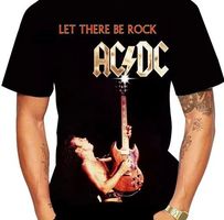 🤘🎸 AC/DC T-Shirt mit 3D-Sublimationsdruck 🎸🤘