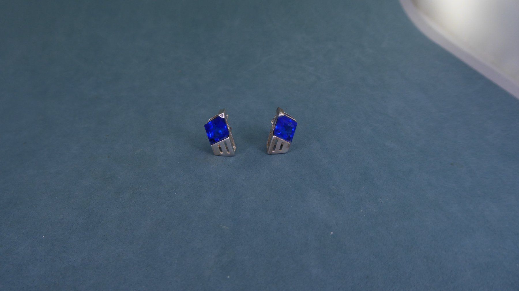 Orecchini pendenti & Orecchini a lobo: Ohrstecker 925 Silber mit synthetischen Steinen – Usato da Muri AG venduto da silvermouse007 1