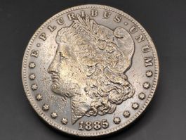 1885 Morgan Silber Dollar
