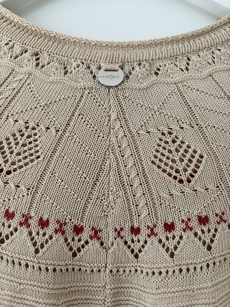 High Pullover & Sweatshirts: HIGH Strickpullover Gr.S Beige/Rot – Neu (gemäss Beschreibung) aus Rorschacherberg von gal_kgc8 6