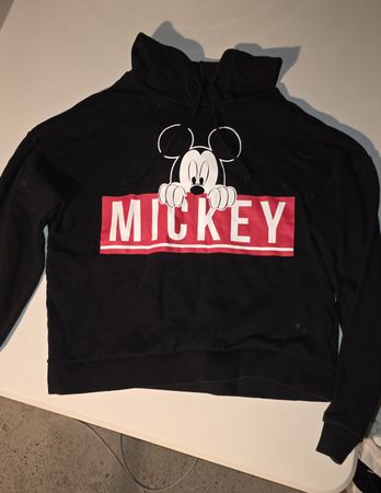 Cooler Mickey Mouse Hoodie, Grösse S/M, Schwarz