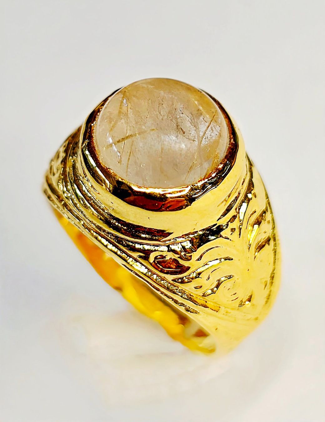 Anelli: Fingerring Rutil cabochon – Nuovo (secondo la descrizione) da Zürich venduto da Benedikt21 2