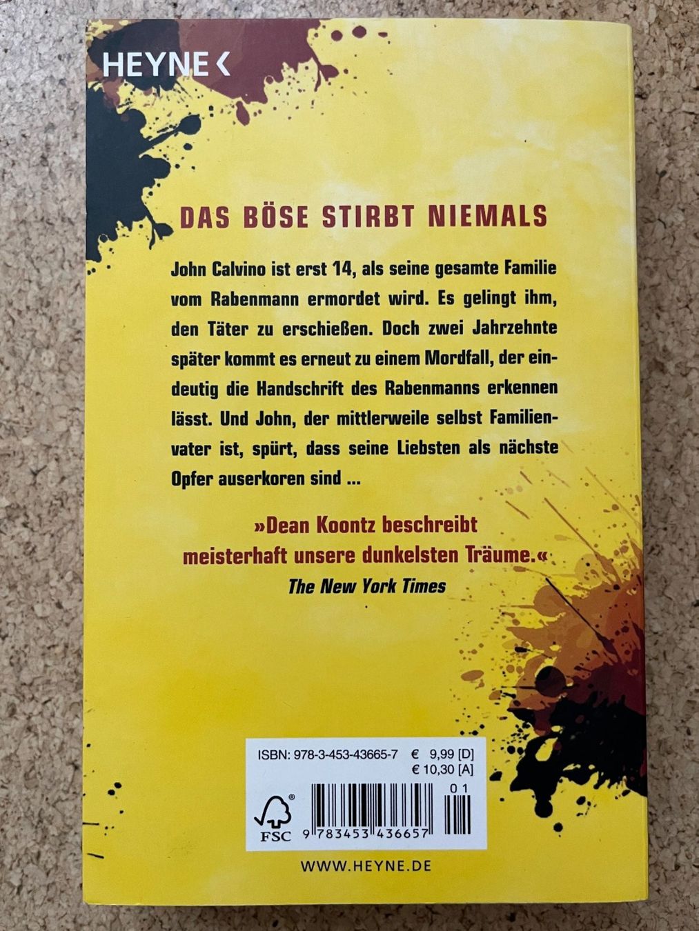Libri: Taschenbuch "Der Rabenmann", Dean Koontz – Usato da Grosswangen venduto da Vita500 1