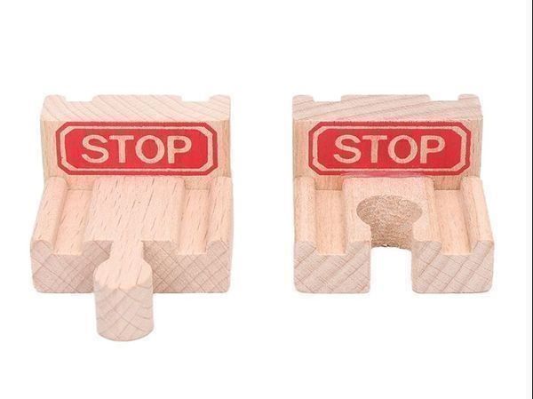 Giocattoli: 4 HOLZEISENBAHN PRELLBÖCKE - RAMMBÖCKE – Nuovo e nell'imballaggio originale da Kriens venduto da swissgadget 1
