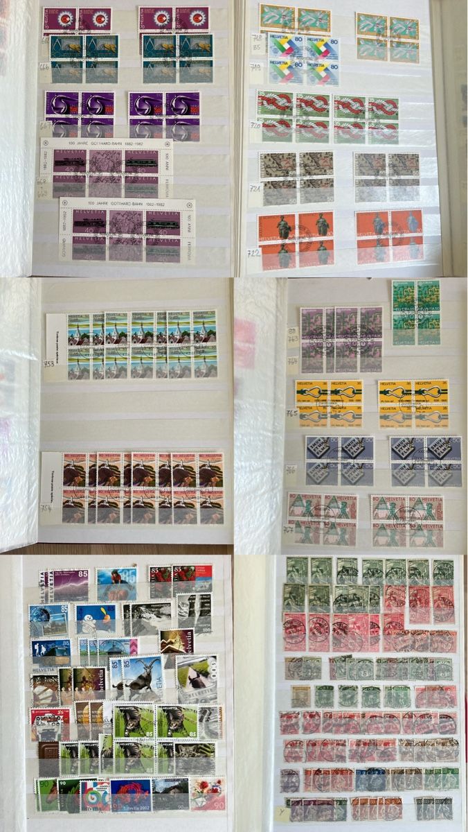 Tous les timbres: Grosser Posten Schweizer Briefmarken  – D'occasion à Braunau par Desil2511 8