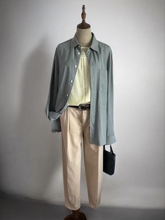 PLEASE Jeans Beige Damenhose - Made in Italy, Gr.  M