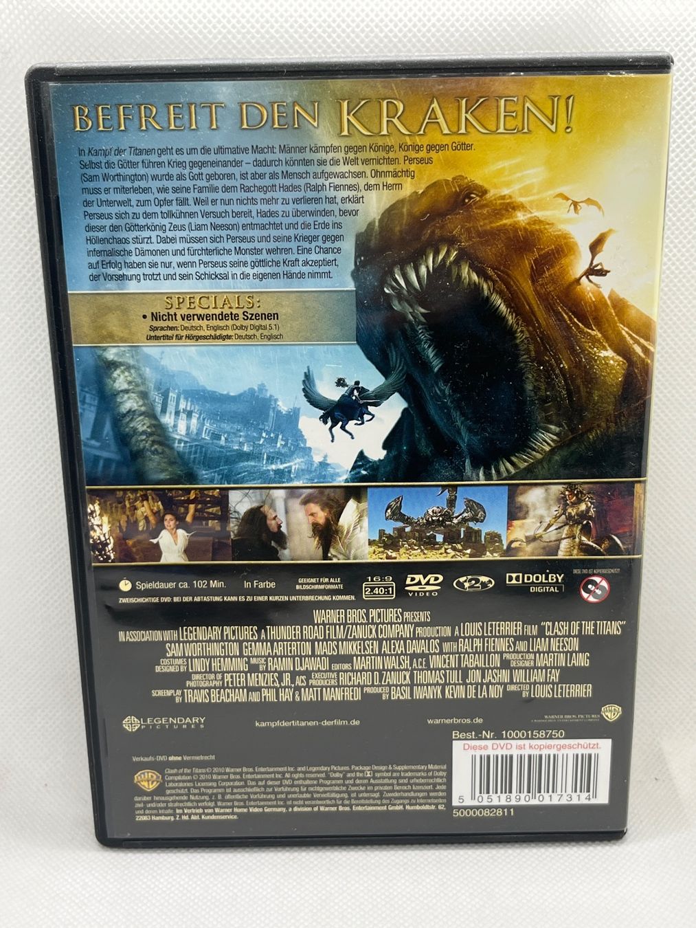 Tous les DVDs: DVD Kampf der Titanen Sam Worthington Liam Neeson – D'occasion à Hinterkappelen par Kim1992 1