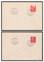 1959 Historische Bilder auf 2 FDC italienisch