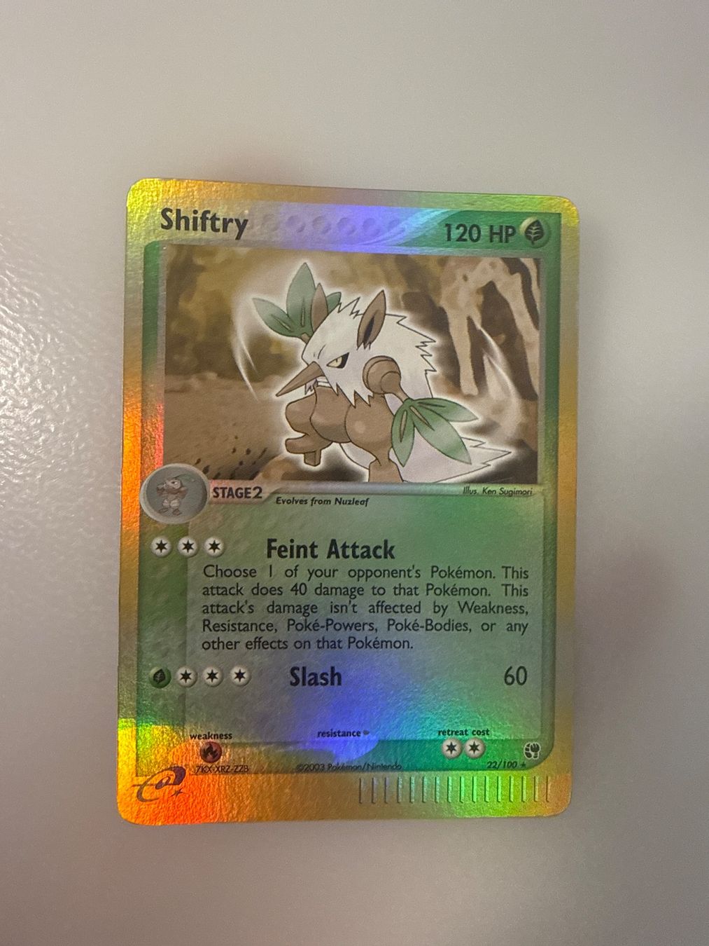 Karten: Pokemon Shiftry EX Sandstorm revers holo ab 1.- – Gebraucht aus Frauenfeld von Poke_Toniii