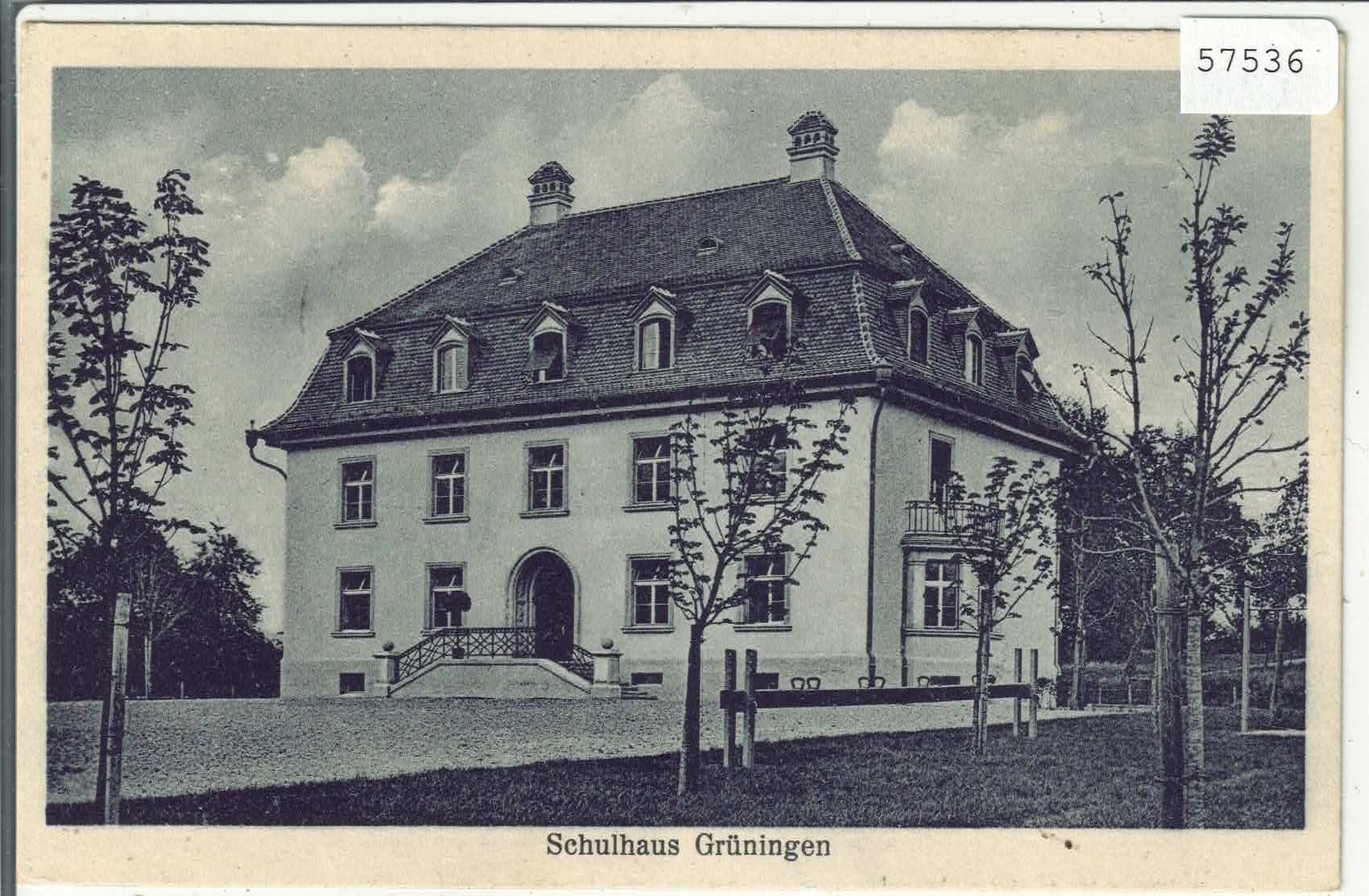 Cartoline postali: Grüningen - Schulhaus – Usato da Ettingen venduto da Kartenplanet