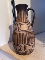 Schöne Vintage Keramik Vase / Krug, braun, gross!