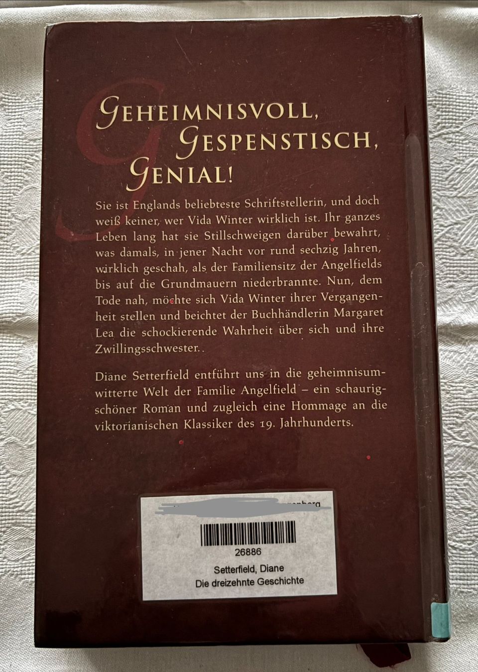 Libri: Die Dreizehnte Geschichte - Diane Setterfield – Usato da Interlaken venduto da Poeschtli 1