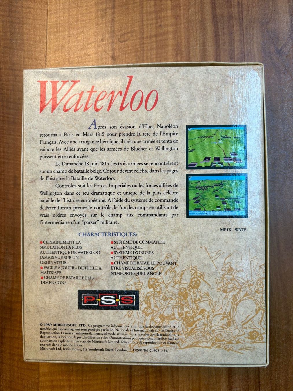 Giochi: Amiga Spiel: Waterloo – Usato da Niederhasli venduto da Manuf0 1