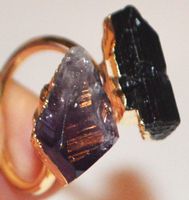Ring L-7532 – Turmalin & Amethyst – Grössenverstellbar