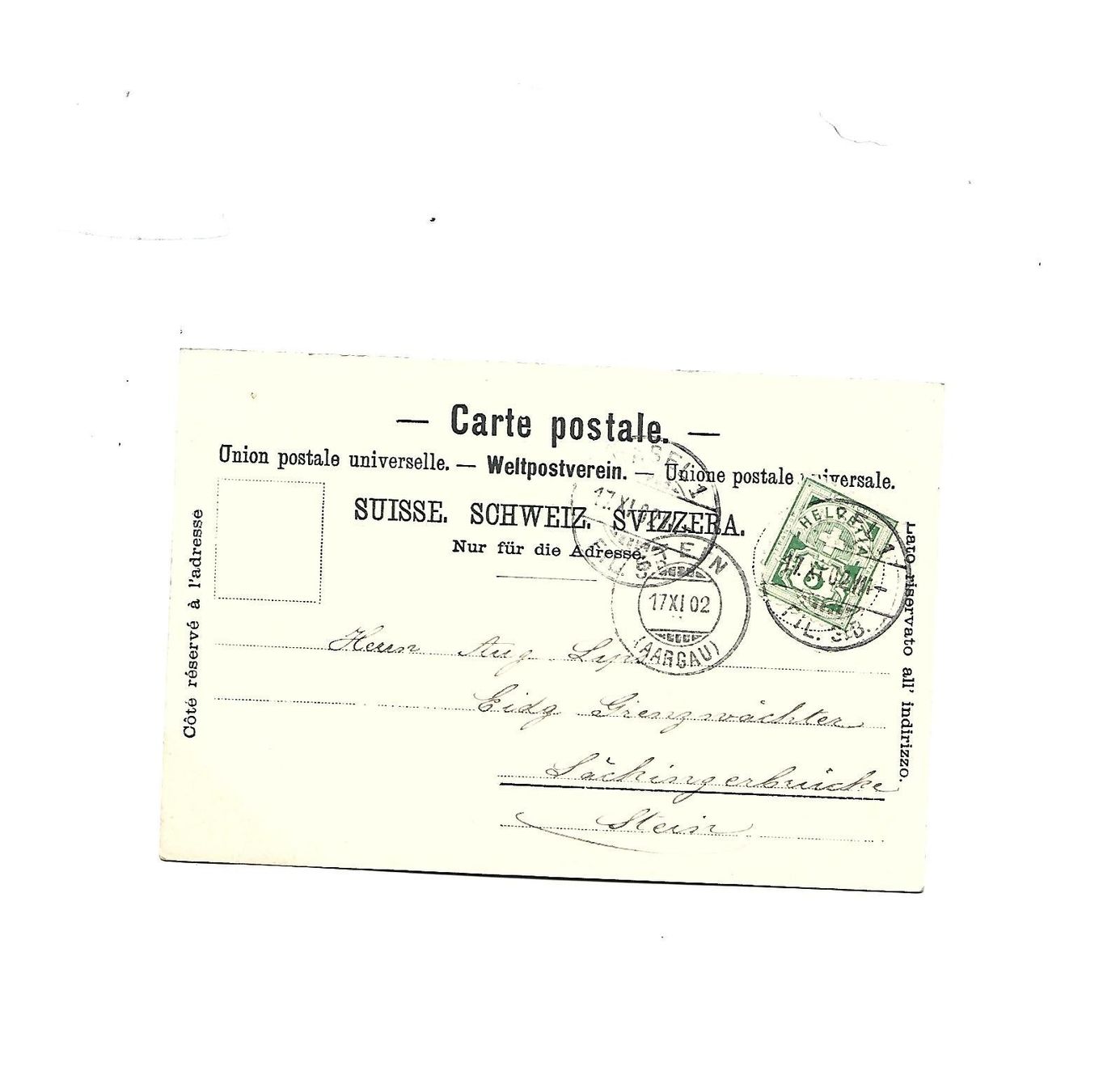 Cartoline postali: AK  Basel  1902 – Usato da Allschwil venduto da Salus17 1