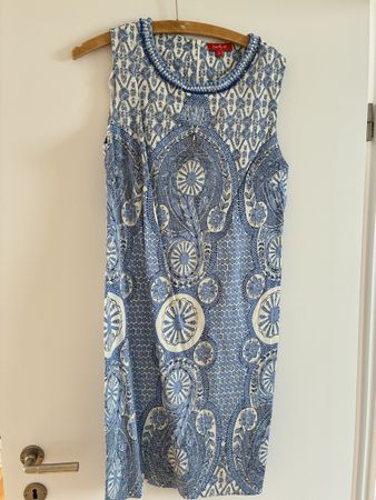 Derhy Stunning Cotton Dress, size L, Summer, Blue Details