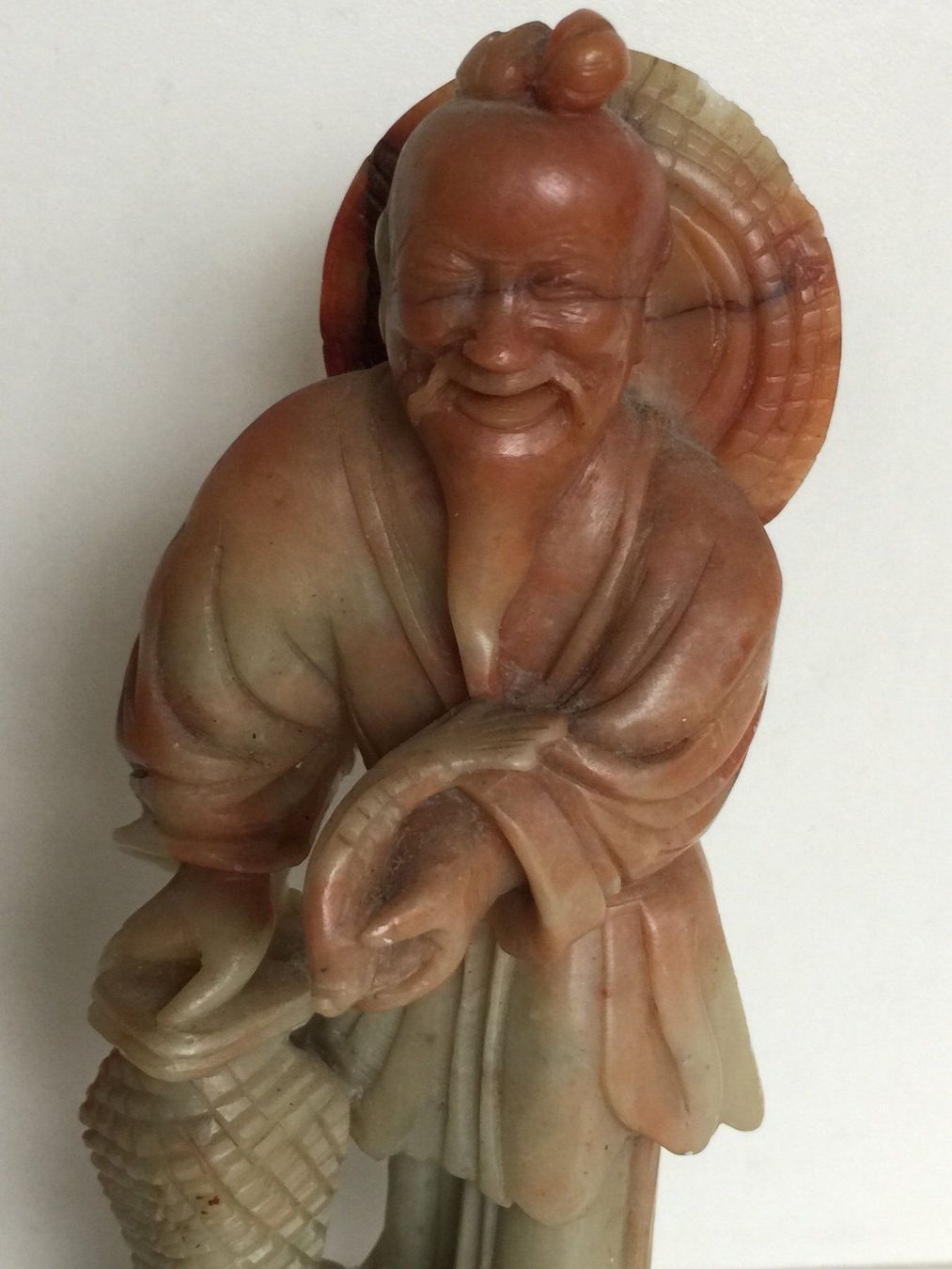 Statuette: Statuette sage chinois avec poisson – Usato da Cossonay-Ville venduto da Les_1001_perles 4
