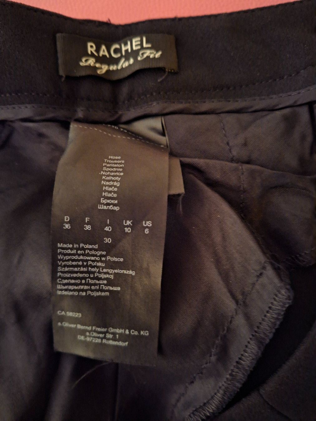 Pantaloni: S.Oliver Black Label Hose schwarz – Usato da Unterentfelden venduto da hofa01 3