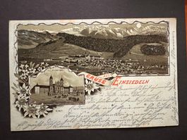 Postkarte Einsiedeln 1901 Litho  (P409)