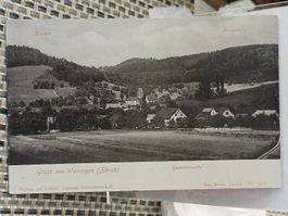 Alte PK / Gruss aus Weiningen ZH Gelaufen 1905