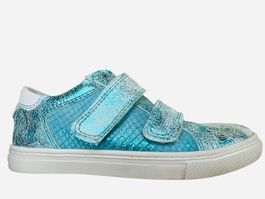 Sommer-Sale Sneaker Leder, Retro Design Gr. 24,25,26,27