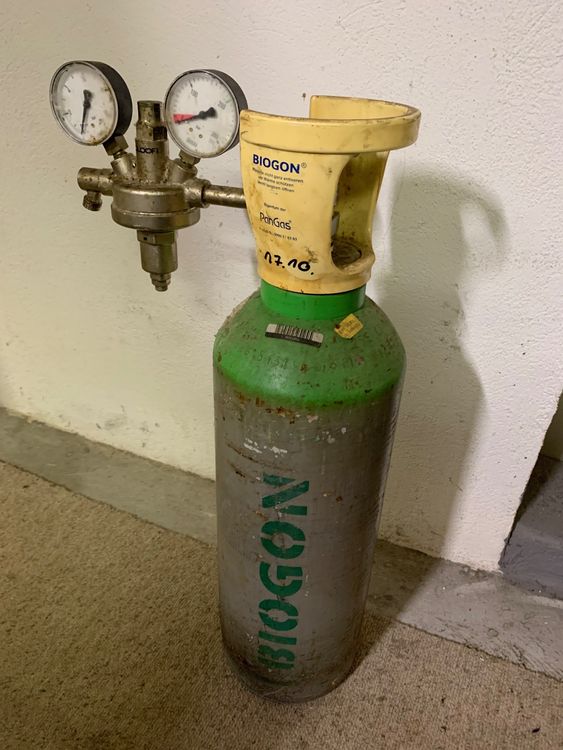 Gasflasche für Stickstoff mit Manometer Kaufen auf Ricardo