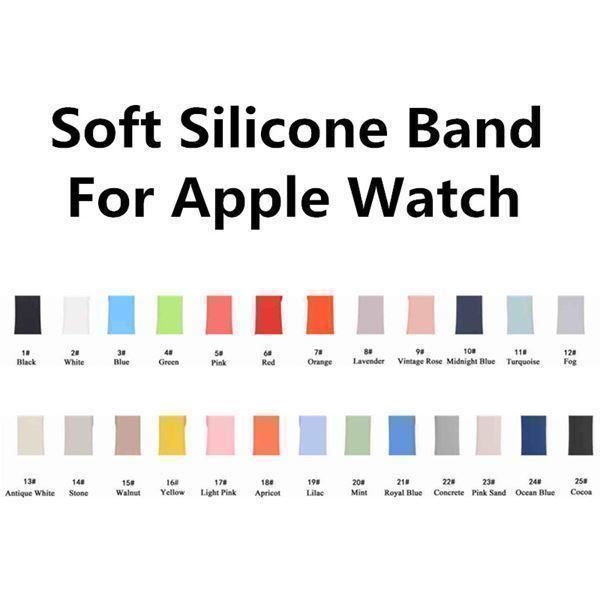 Armbänder & -reifen: Apple Watch 42 mm Silikon Armband   #104 – Neu und originalverpackt aus Montreux von CABLEKABEL 4