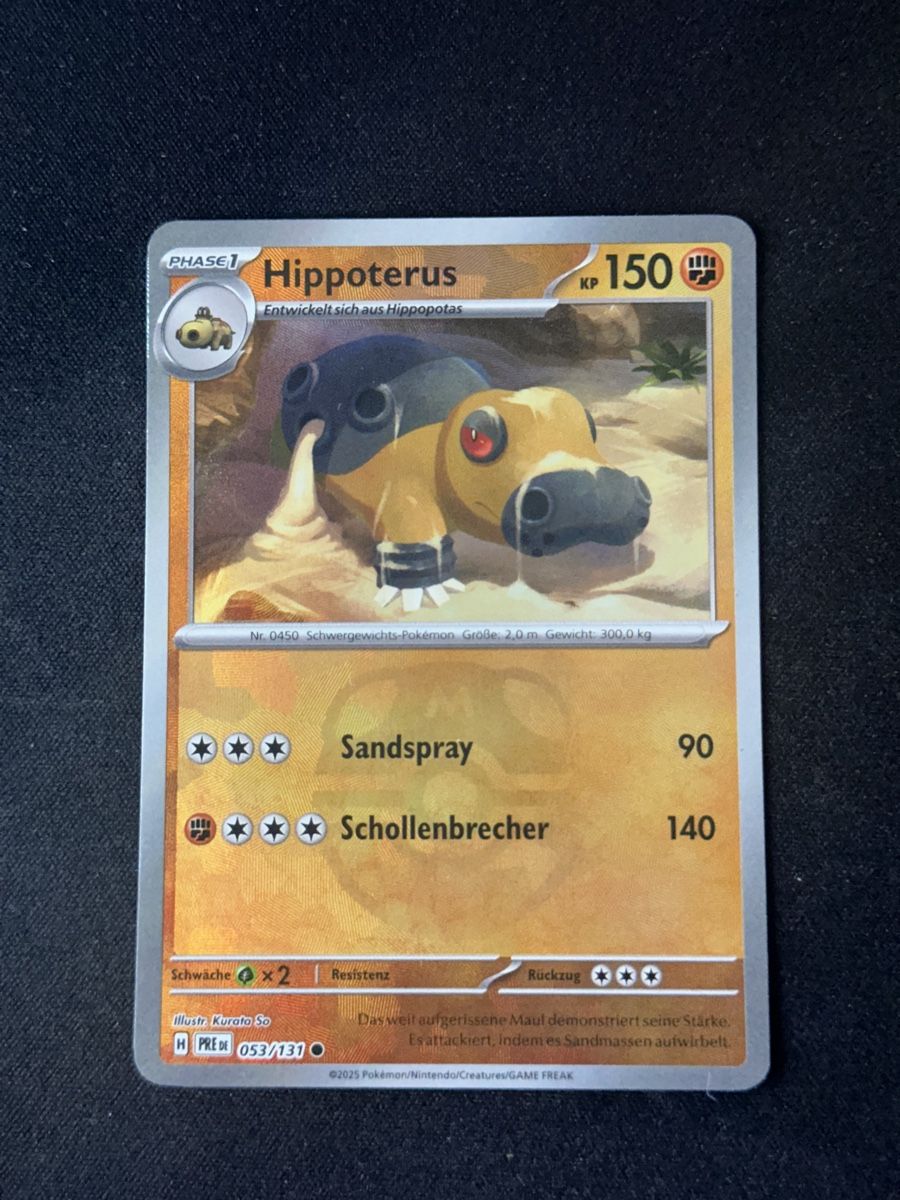 Pokémon Carte collezionabili: Hippoterus Master Ball 053/131 Prismatic Evolutions – Nuovo (secondo la descrizione) da Wil SG venduto da shinycardboard
