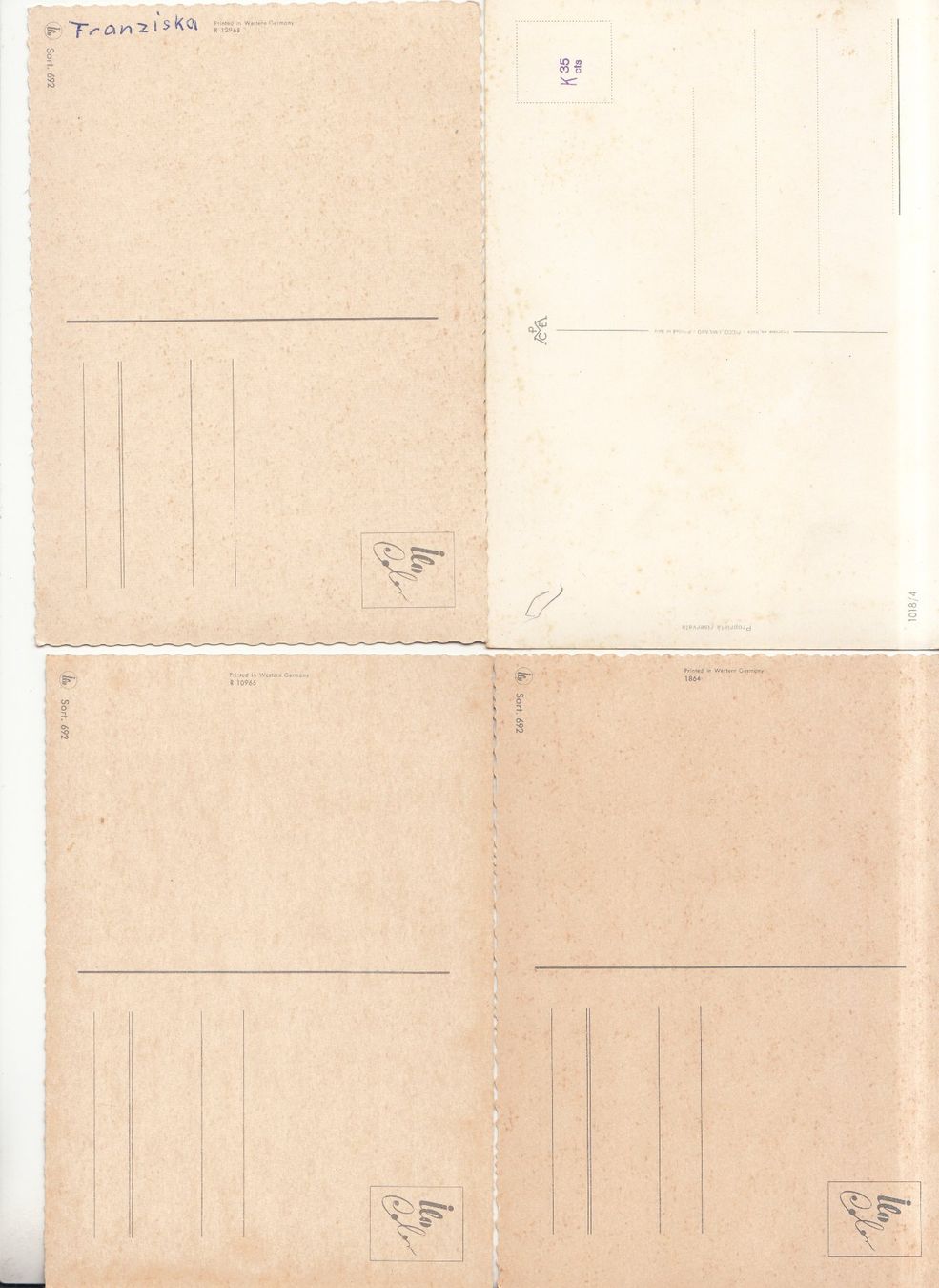 Cartoline postali: Pferde 6 Karten ca. 1970 – Usato da Bürglen TG venduto da StampGraf 2