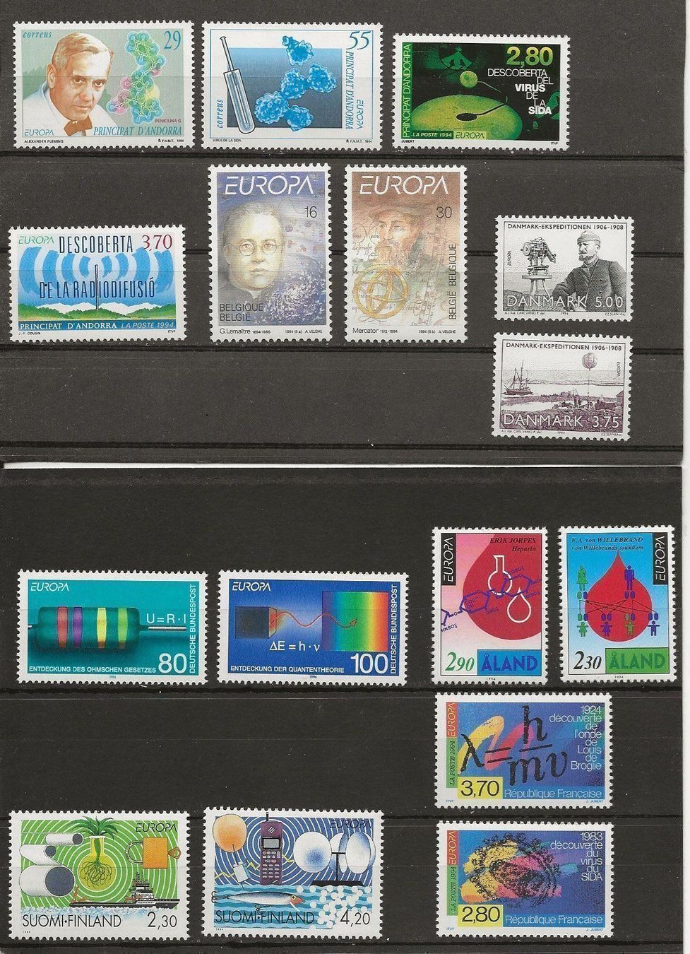 Tous les timbres: Europa Tous les pays 1994 ** – Neuf (Voir description) à Sion par PierreP01