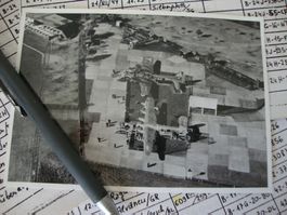 Historisches Foto Dübendorf 1945 Ausstellung Amerika. Bomber