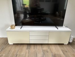 TV Board weiss 3 Schubladen 2 Türen guter Zustand