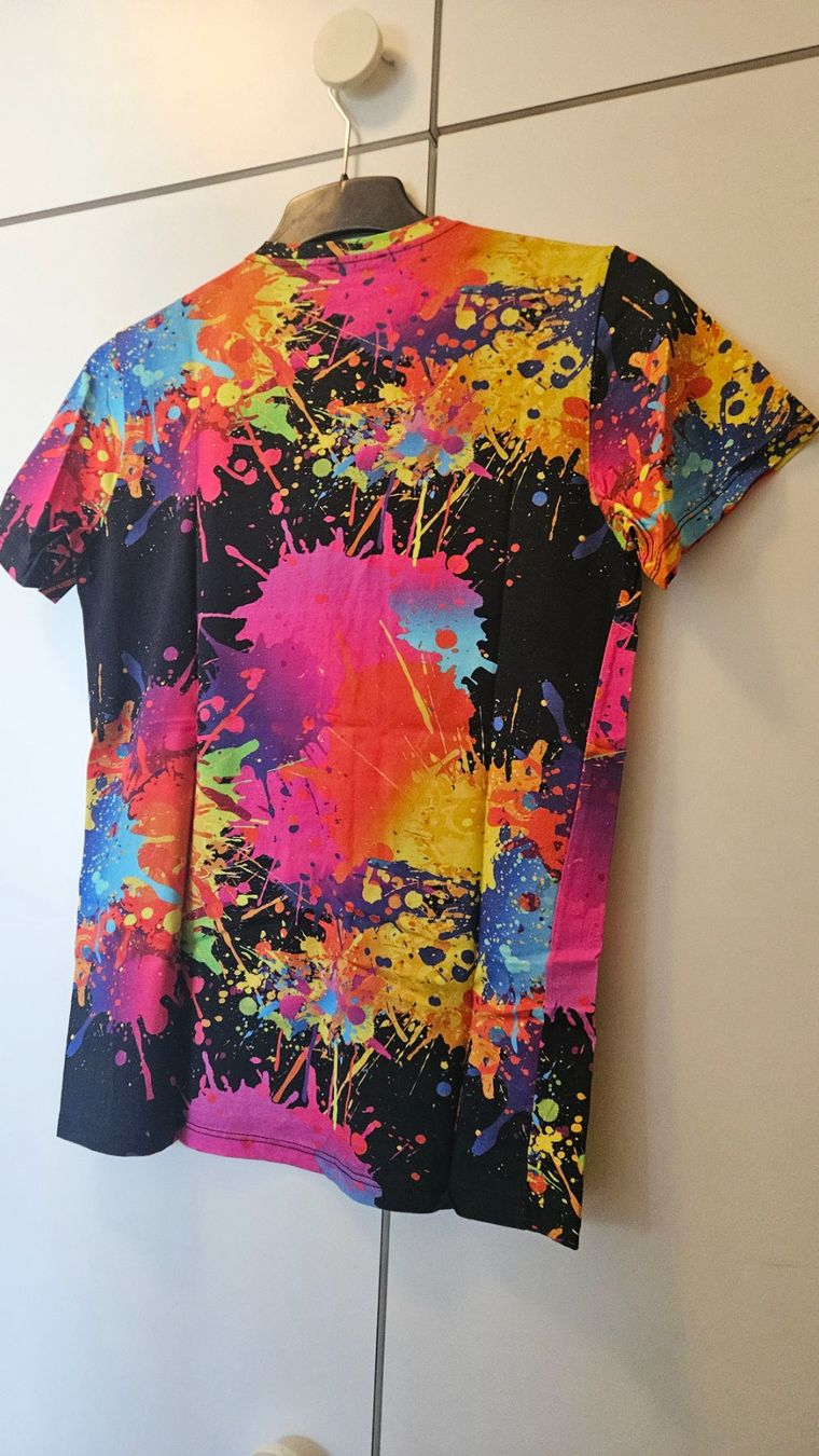 T-shirt: T-shirt uomo tg.L misto cotone "paint" – Usato da Melano venduto da H-Sara 1