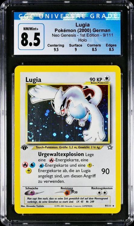 Lugia Neo Genesis 1.Edition CGC 8.5 [DE] | Kaufen auf Ricardo