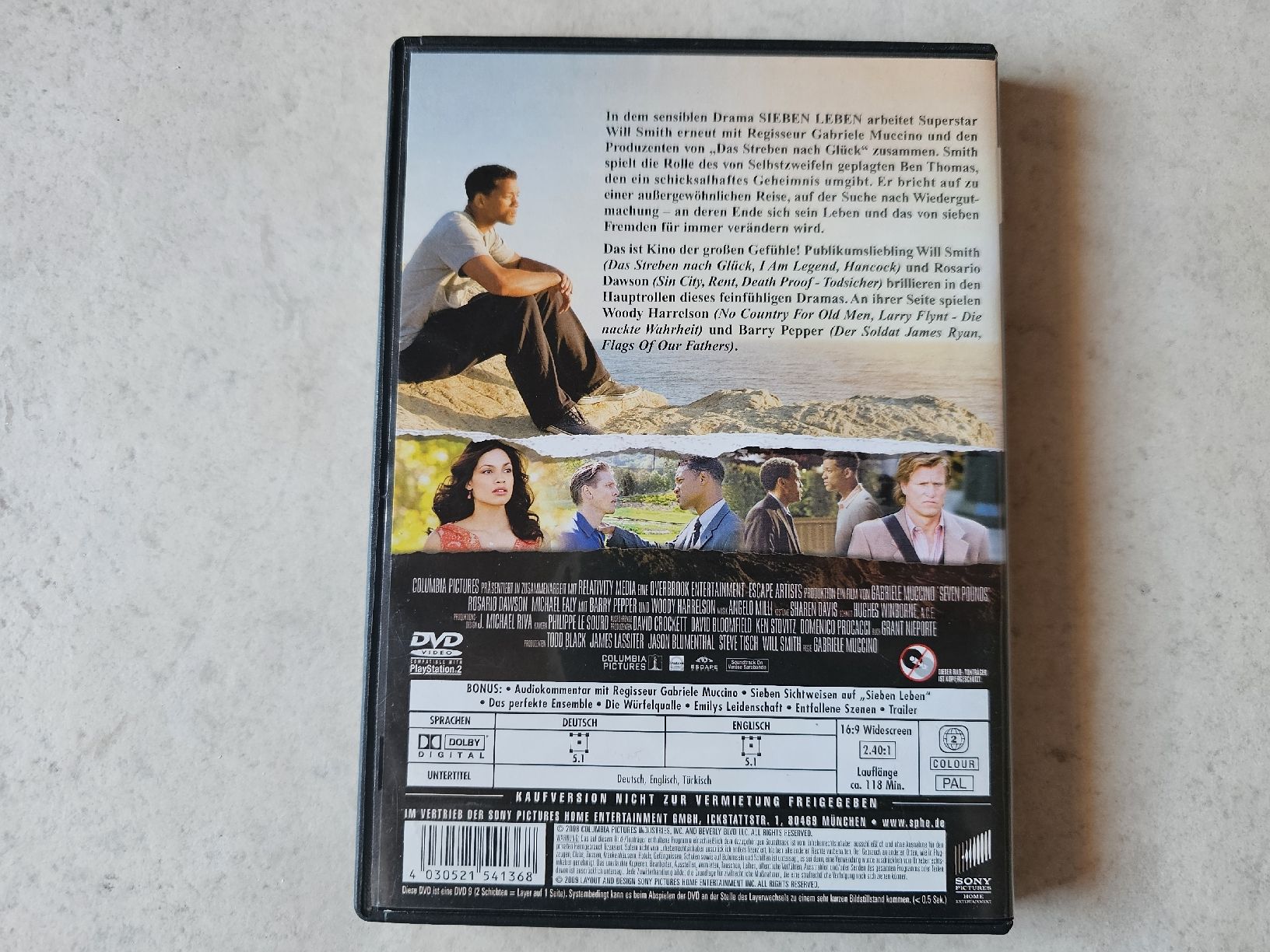 Tutti i DVDs: Sieben Leben  (Will Smith) – Usato da Schneisingen venduto da backstore24 1
