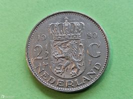 2 1/2 Gulden NL Juliana 1980